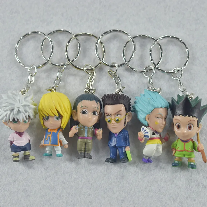 Hunter Хантер Гон Killua KURAPIKA лепорио хисока illumi действие figuras 6 шт./компл. брелок