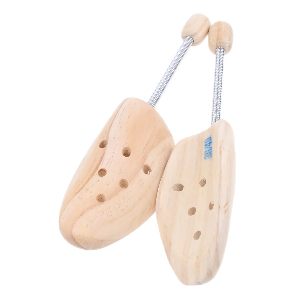 2pcs Men's Women Cedar Wood Shoe Tree Stretcher Shaper Keeper