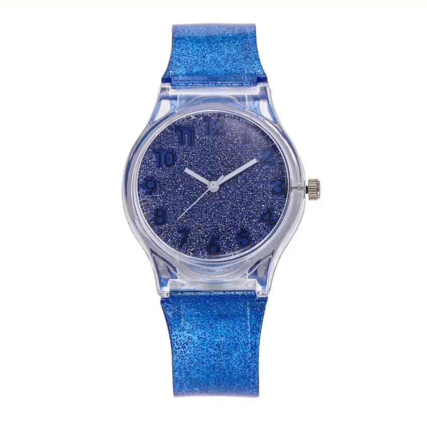 Силиконовые женские кварцевые часы, простые подарки, красивые женские наручные часы, Модные Военные темпераментные сувенирные часы# D - Цвет: blue