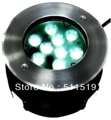 

27 w solid color LED Underground light ,with optical lens IP 67,304 Stainless steel cover ,PVC embeded parts.