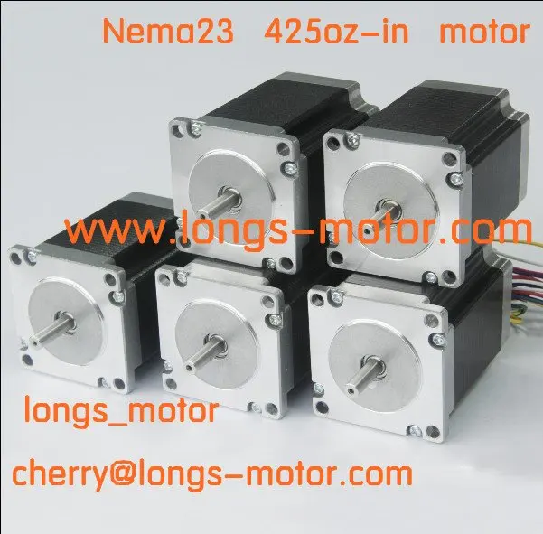 5 осевой шаговый двигатель Nema 23 425 унций CE ISO ROHS CNC Cut Mill Foam лазерный гравировальный