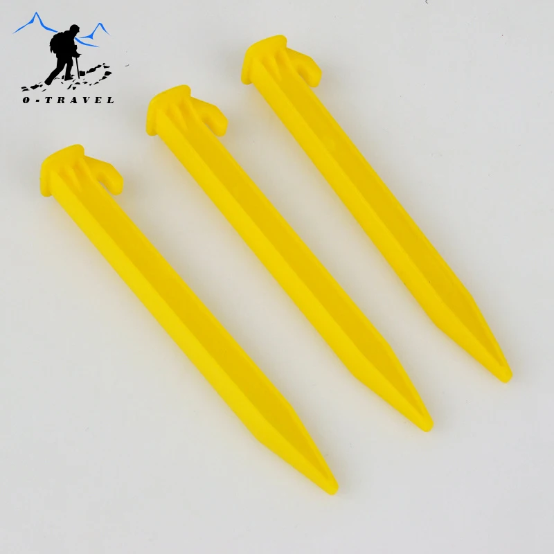 10pcs Outdoor Camping Tent Stakes Pegs Pins Plastic ABS Sand Pegs Tent Peg Nail Traveling Tent