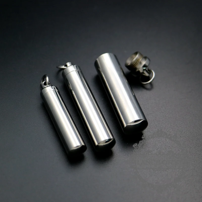 316L stainless steel perfume tube box screw top wish vial pendant charm DIY jewelry supplies