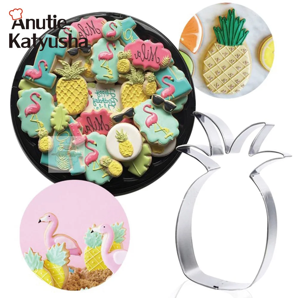 1Pc Stainless Steel Pineapple Shape Fondant Cake Mold