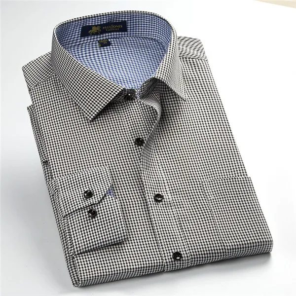 Весеннее Новое поступление мужские рубашки в клетку модные дизайнерские высококачественные тонкие фитнес с длинными рукавами хлопковые деловые рубашки M480 - Цвет: 5758