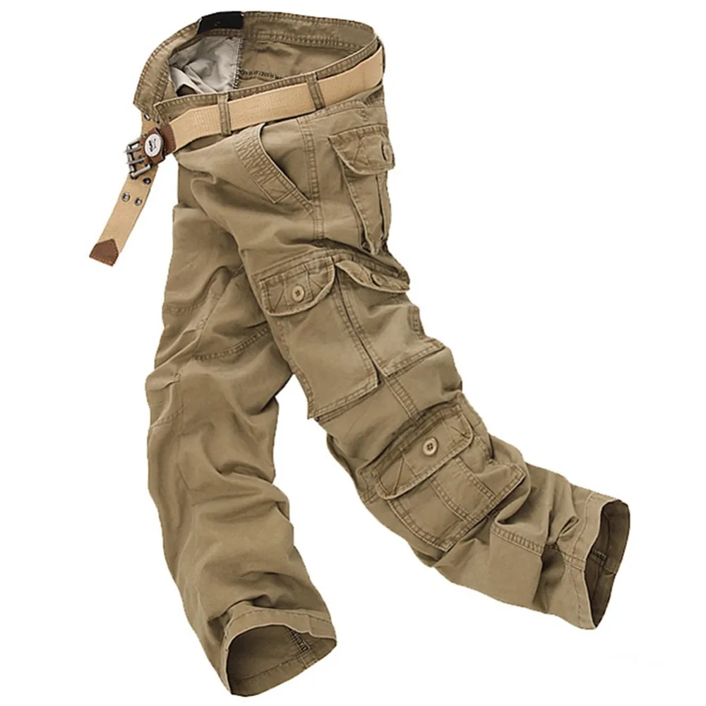 Fashion Military Cargo Pants Men Loose Baggy Tactical