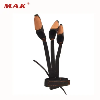

1pc 3 Finger Fingerstall Microfiber Suede Archery Protective Gloves in Black Color for Archery Hunting Shooting