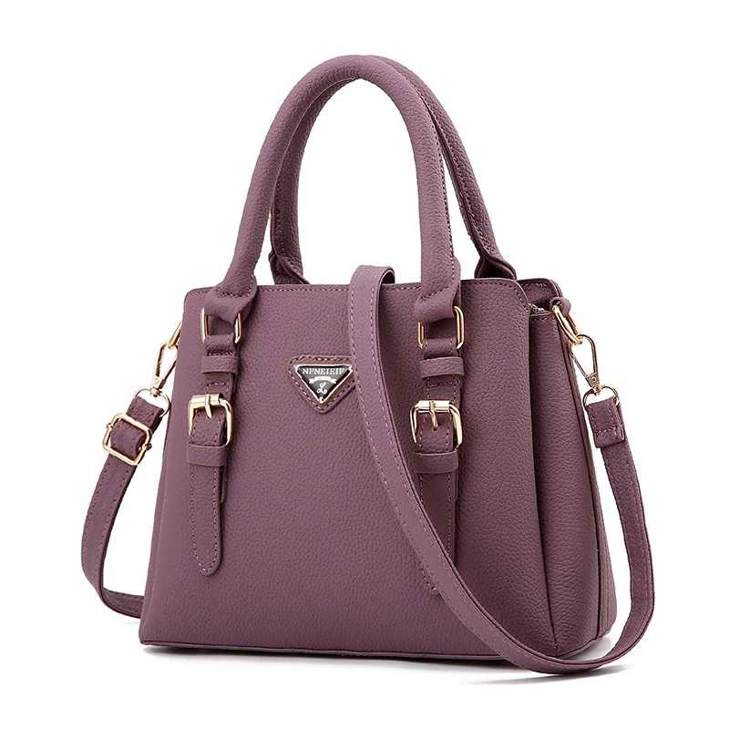 

Free Shipping 2017 New Fashion Pink Black Blue Simple PU Large Handbag Women Messange Bags Crossbody Bag MY024