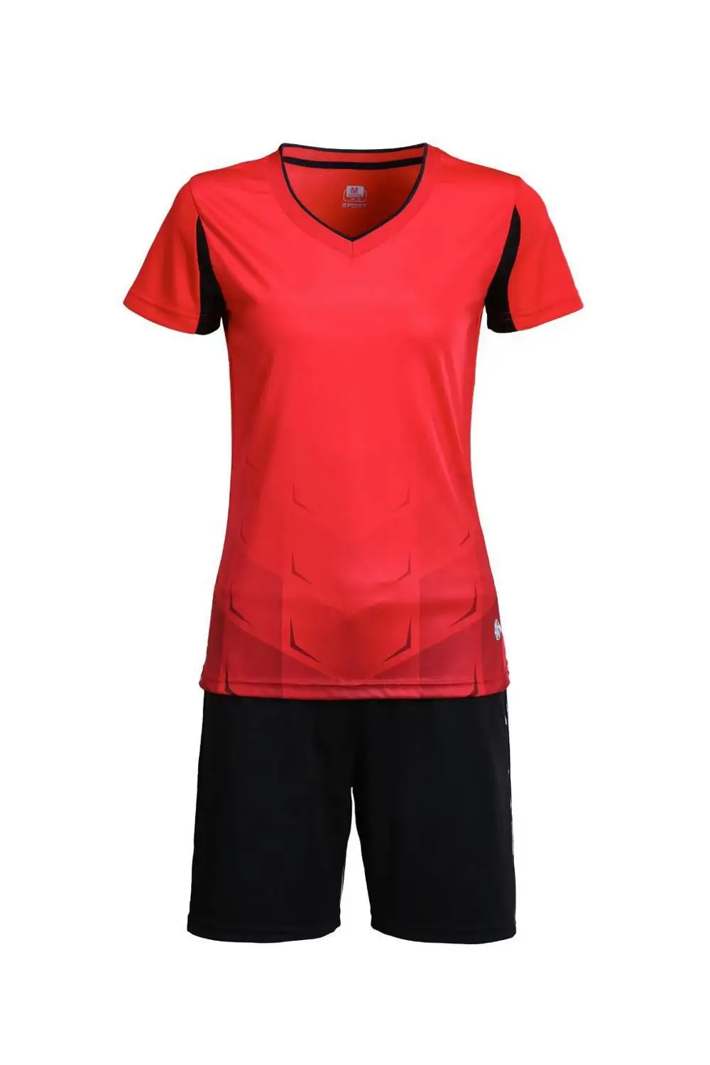 Г. женские тренажерный зал, Настольный теннис рубашки+ Шорты комплекты с коротким рукавом Футбол Джерси леди Футбол костюмы девушки Футбольная форма спортивной - Цвет: LB 1611