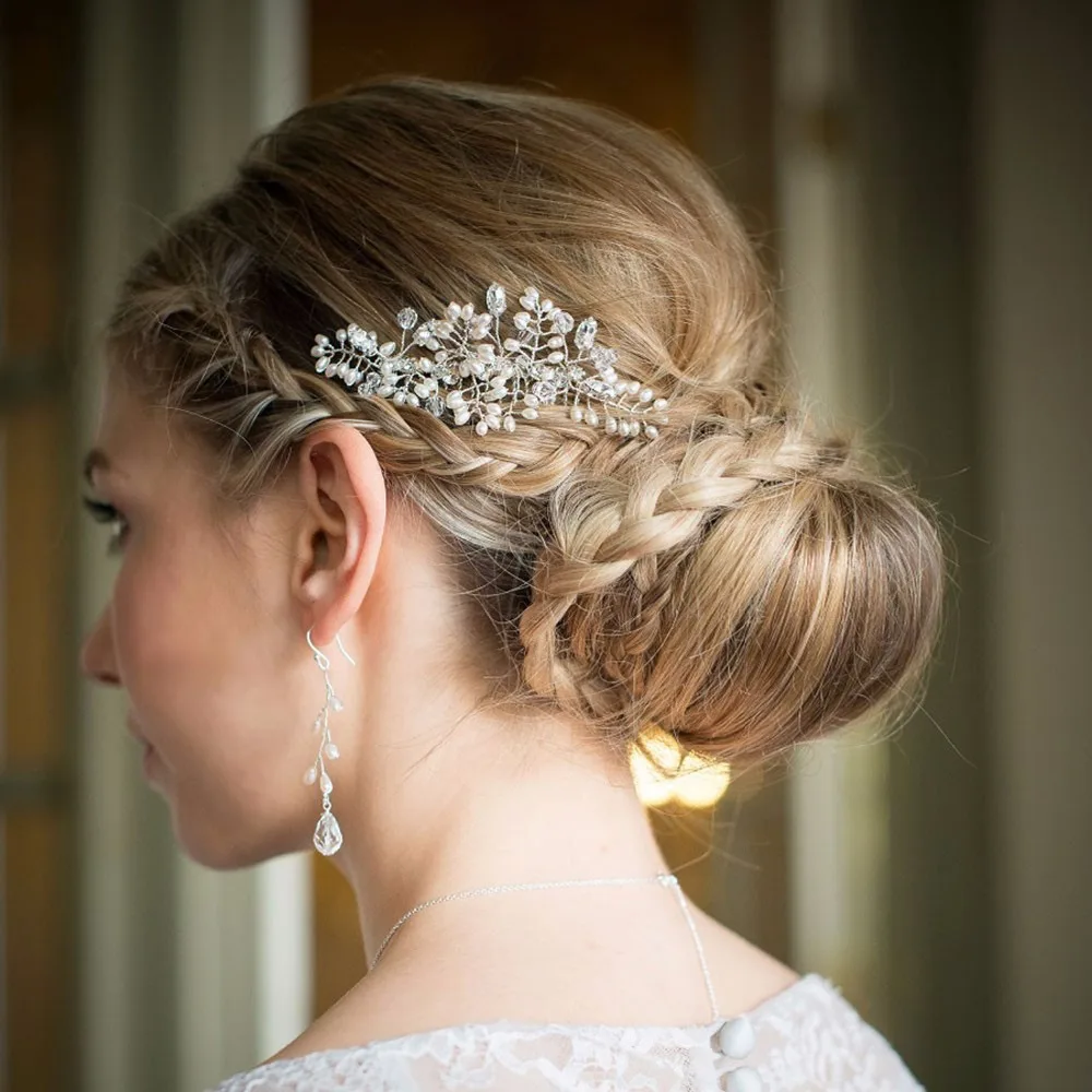 HP82 Wedding Elegant Accessories With Pearls And Crystal Bridal