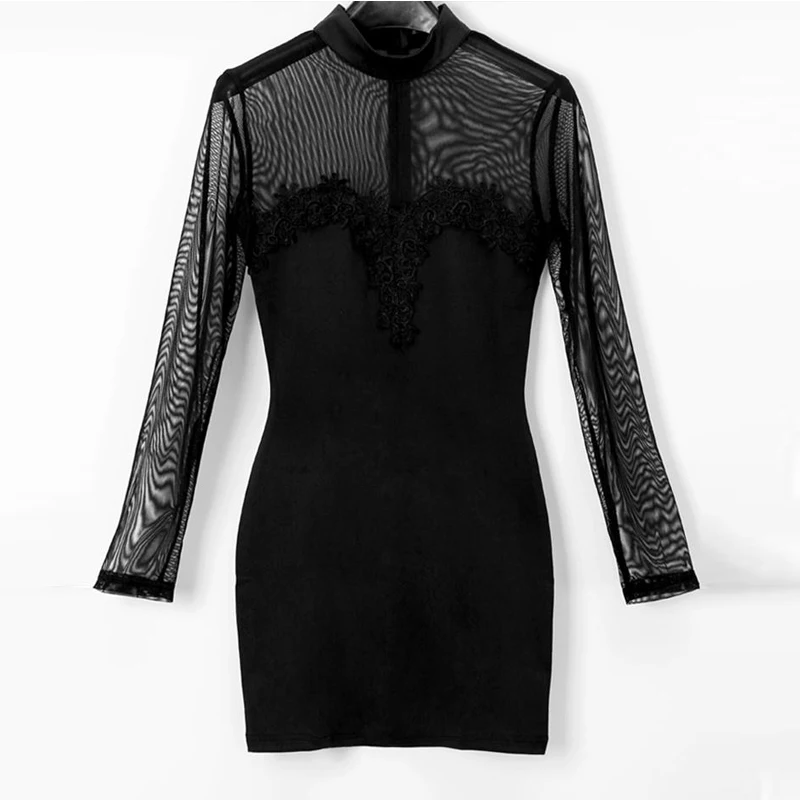 النساء شبكة زهرة زين Bodycon قصيرة اللباس الإناث أنيقة شير فستان ضيق خليط كوكتيل حزب البسيطة اللباس