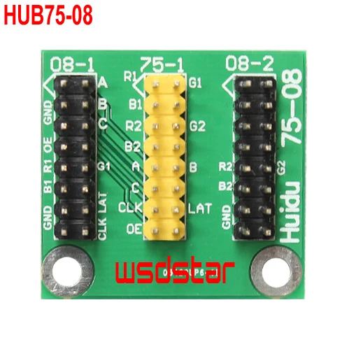 HD HUB75-08 HUB08 передачи HUB75 порт 75-08 конвертер адаптер светодиодный знак конверсионной карты для RGB плата управления цветом 20 шт./лот