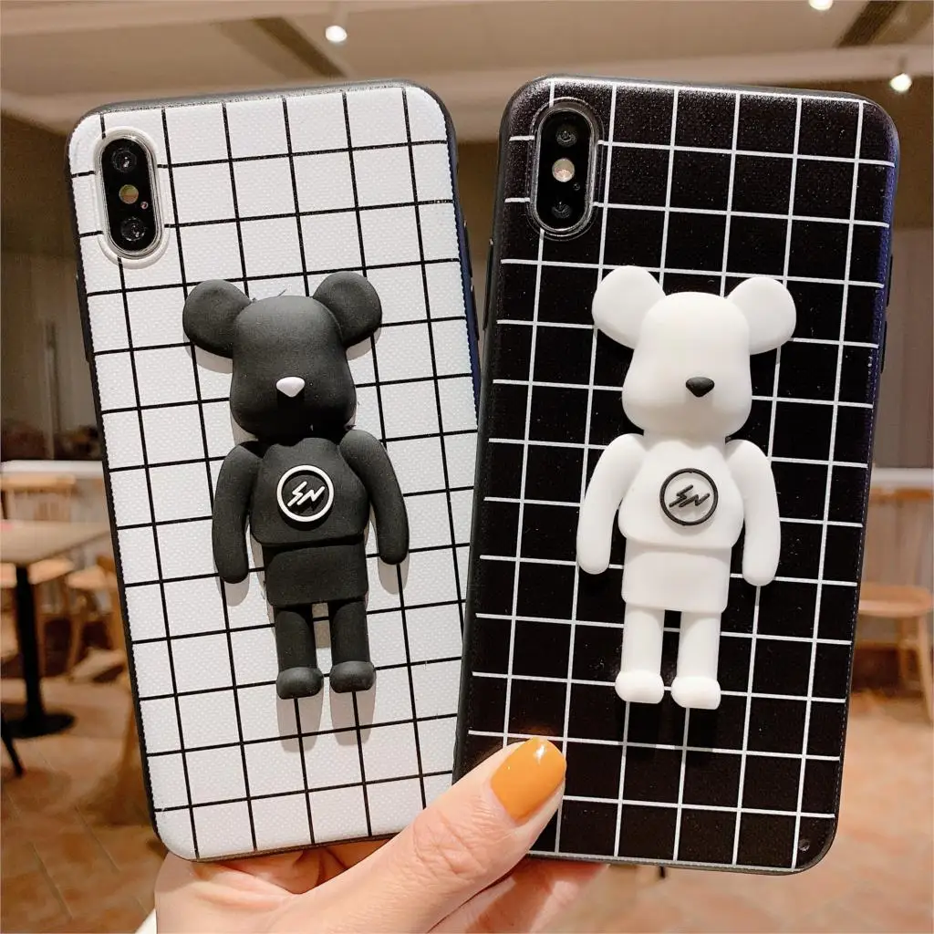 Cases For Samsung Galaxy A10 A20 A30 A50 A70 A80 A90 A3 A5 A6 A6S A8S A2 Core A7 A8 A9 2018 2017A9 Star Lite Cute Bear Cover |