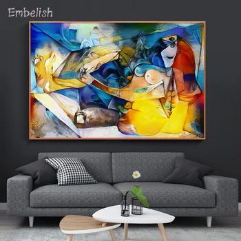 

Embelish 1 Pieces Abstract Famous Artworks By Picasso Home Decor Wall Art Posters HD Print Canvas Paintings Living Room Pictures