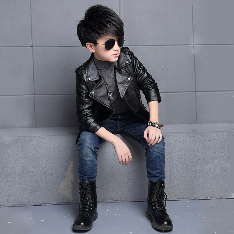 kids leather jacket