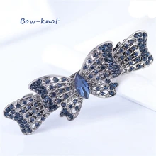1 шт., Винтажная заколка для волос с кристаллами и бабочкой, женские заколки с бантом, металлические заколки для волос для девочек, заколка зажим для волос, заколка для волос, аксессуары для волос