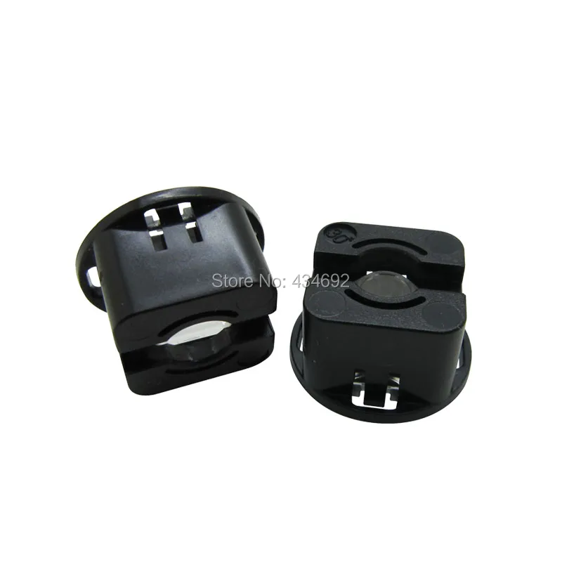 22 мм Ромб светодиодный объектив с черным держателем 30 45 60 90 120 градусов угол обзора для 1 Вт 3 Вт 5 Вт высокой мощности светодиодный объектив