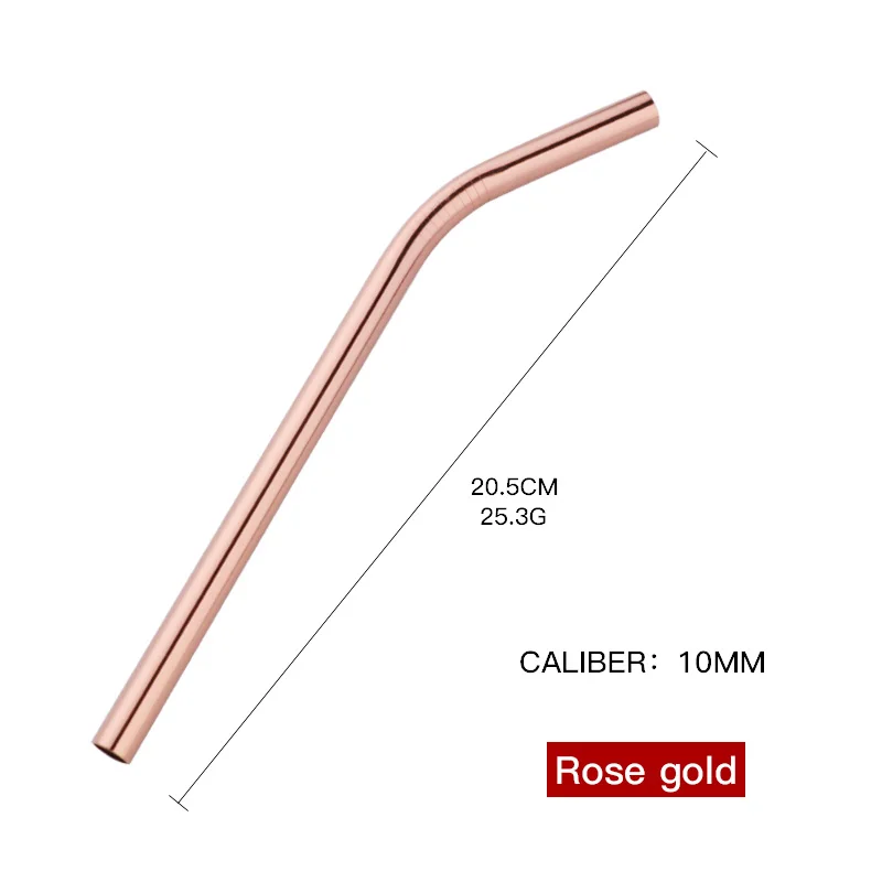 2 шт многоразовые соломинки из нержавеющей стали для питья Экстра широкая 10 мм изогнутая или прямая соломинка с чистящей щеткой для чая Yerba mate