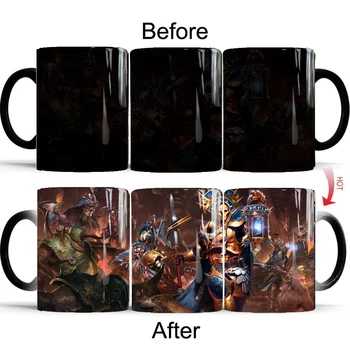

Game Warhammer mug 350ml heat sensitive coffee Mugs Color Changing Mug drop shipping