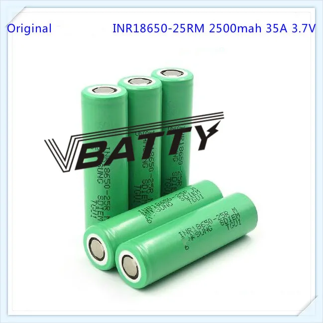 Абсолютно для samsung INR18650-25RM 25RM 2500mah 35A 3,7 V литий-ионный аккумулятор для vape vv режим(1 шт./лот