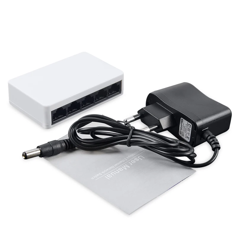 Купить новый 5 порты сетевой коммутатор 10/100 мбит/с быстрый Ethernet ...