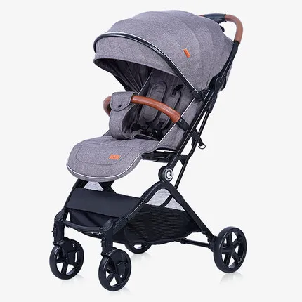 Foldable high landscape light weight baby buggy baby stroller pushchair,pram,kinderwagen - Цвет: grey