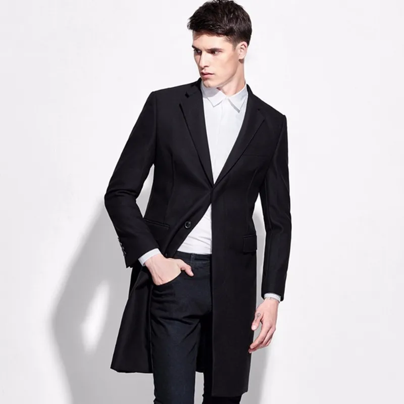Thorndike The Latest Design Custom Black Slim Long Tail Coat Men West ...