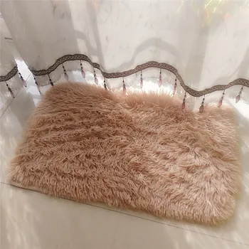 

Quality Plush Sofa Bed Dinning Room Bathroom Carpet Floor Mat 40*60cm Bathroom Mat Bath Rug Anti-Slip Bath Rug Pad tapis de bain