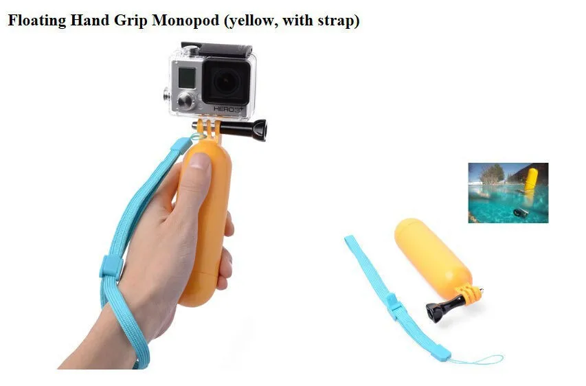 Крепление для Gopro аксессуары нагрудный ремень монопод поплавок экшн камеры xiaomi yi