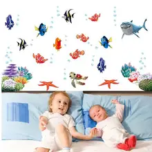 Немо рыба мультфильм стикер для душа плитка наклейки в ванной для детей дети ребенок на ванной AY617