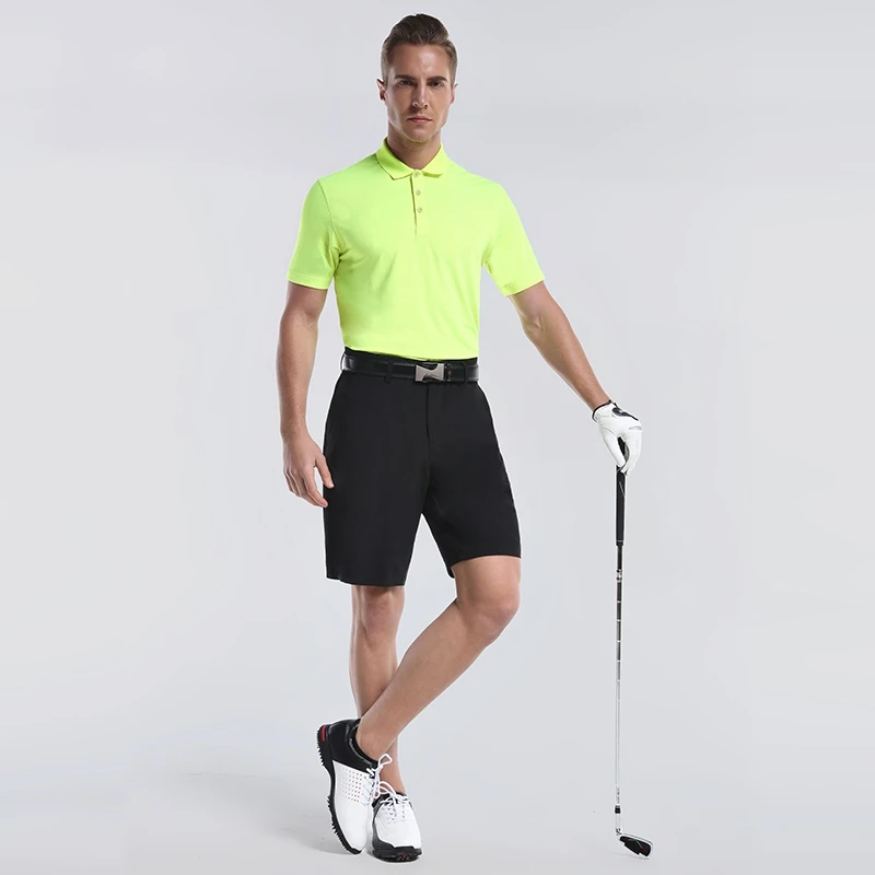 Men Golf T Shirts Sportswear Short Sleeve Golf T Shirt Shorts Suit 4 colors Golf clothes M XXXL