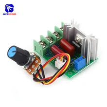 AC 220 В 2000 Вт SCR трансформатор, регулятор напряжения Модуль с потенциометром переключатель температуры/регулятор скорости двигателя светильник Диммер