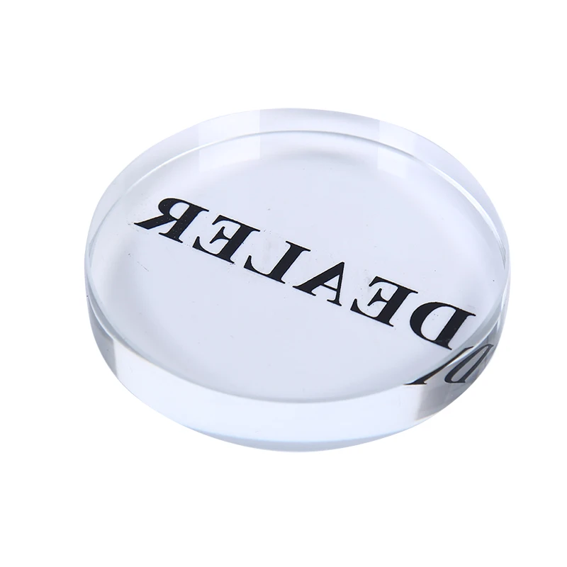 

1PC 58mm diameter Pressing Poker Cards Guard poker dealer button poker chips Acrylic Button