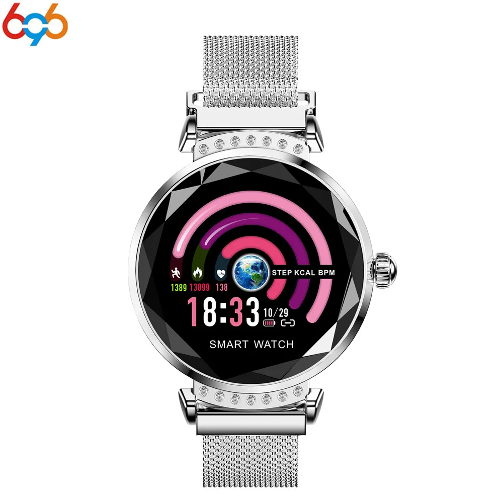 

696 Newest Lovely Smart Bracelet Women Fashion Wristband Heart Rate Monitor Smartband Sleep Fitness Tracker Smart band PK H8 S3