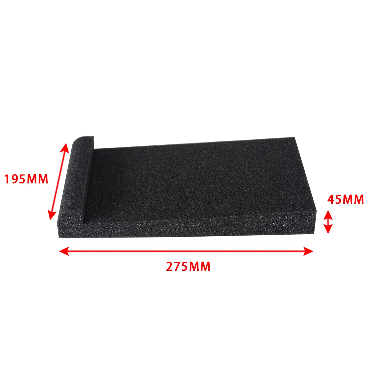 2pcs/set Studio Monitor Speaker Foam Isolation Shockproof Acoustic Foam Pads Black Studio Speaker Pads