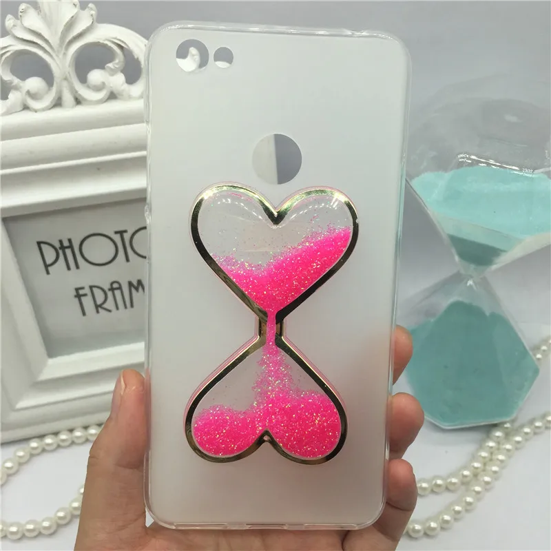 

Korea Trendy Fashion Shine Liquid Quicksand Dynamic Back Red Cover Phone Case for Xiaomi Redmi Note 5A / 5A Pro /5A Prime Sand