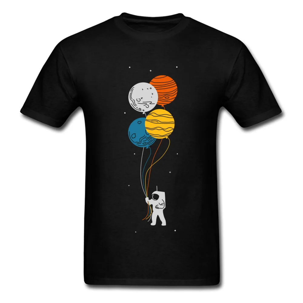 space oddity T-shirts Short Sleeve Classic Company Men's VALENTINE DAY Tops Shirt Classic T Shirt Crew Neck Pure Cotton space oddity black