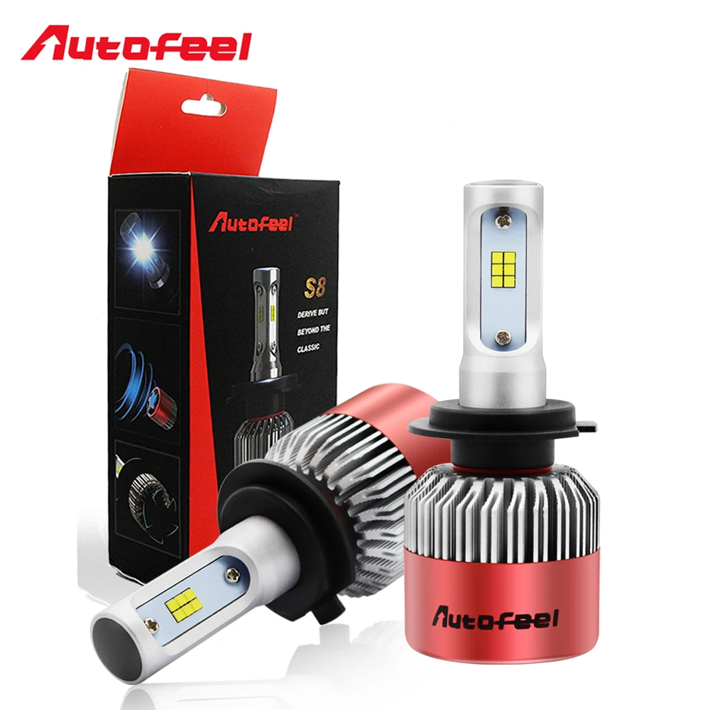 Autofeel H7 Led Headlight Bulbs Auto Front Fog Lamp light 168W 16000LM 6500K Pure White CSP Chips Single Low Beam Conversion Kit | 32796694561_th