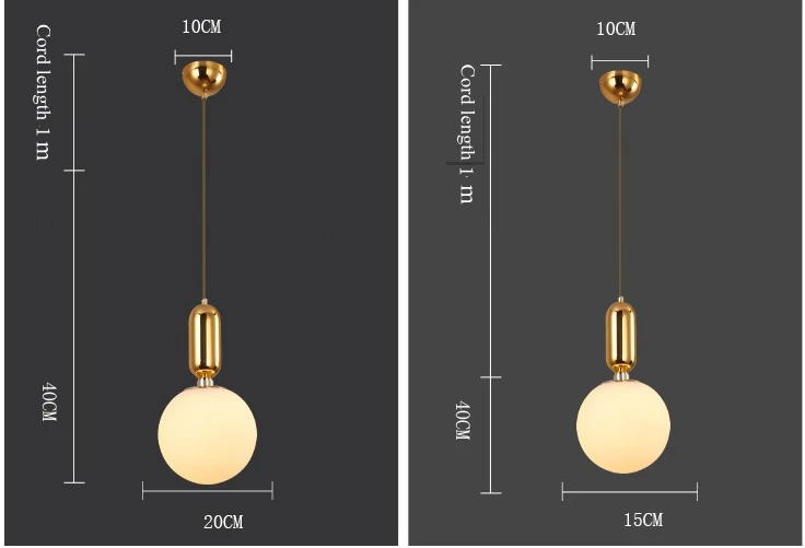 LukLoy современный шар подвесной светильник на шнуре Подвесная лампа для спальни гостиной кухни остров фойе магазин кафе кабинет