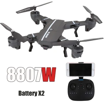 

8807W RC Quadcopter with Camera RC Helicopter 2.4G 6-Axis 3D flip Altitude Hold A Key Return RC Drone VS XS809W Drone