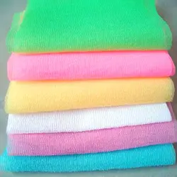 Корейский длинные полосы назад пены для ванной полотенца нейлон сильный мягкие полотенца печати новый