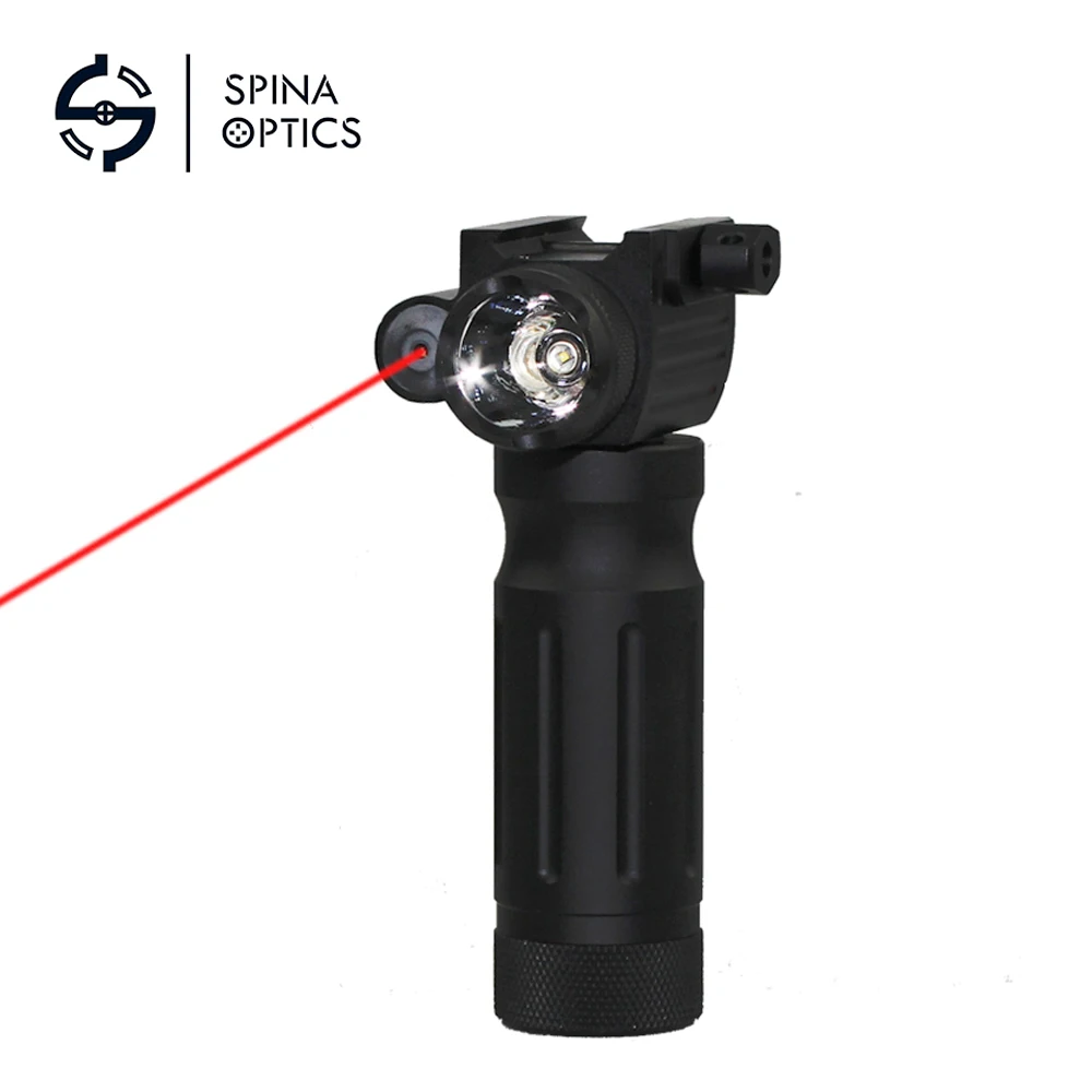 

SPINA OPTICS Flashlight hand Tactical Red Dot grip Red laser LED Tactical flashlight grip one strong light tube outdoor sports