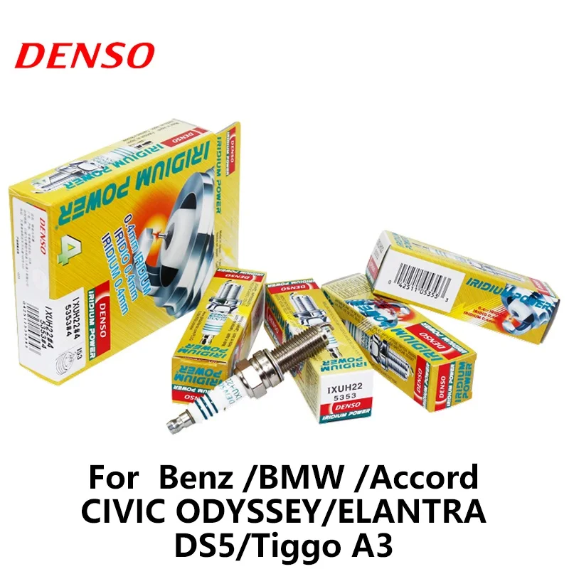 4 шт./компл. автомобильная свеча зажигания DENSO для Benz BMW Honda Accord Civic odysley Eantra DS5 Chery Tiggo