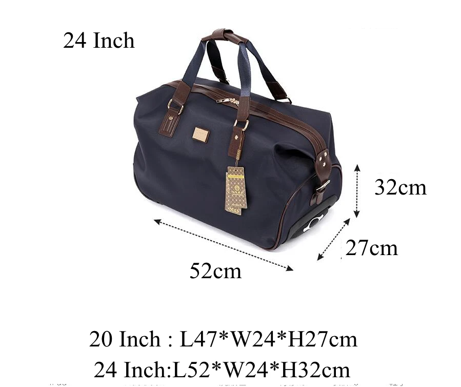 Дорожная сумка на колесиках, 20 дюймов, размер кабины, oxfor, сумка на колесиках, 24 дюйма, женские сумки на колесиках, сумка на колесиках, деловой багаж, чемодан