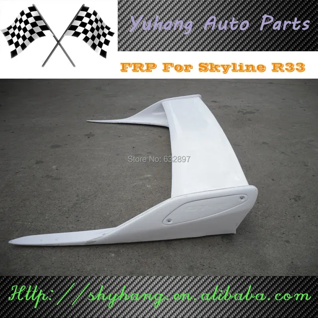 € 154.67 |horizon bnr33 r33 gtr oem frp aileron d'aile arrière en fibre de verre (94 97 horizon r33 gts gtst gtr s1 & s2) dans spoilers et ailes de