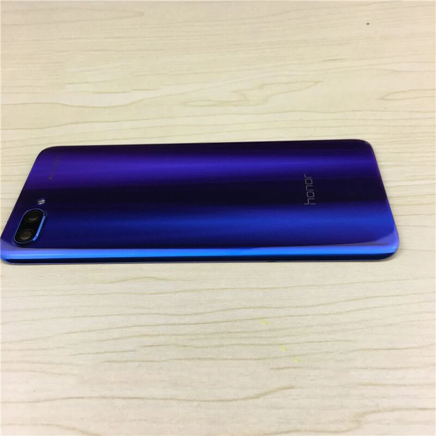 Оригинальное 3D стекло для huawei Honor 10 Задняя стеклянная панель крышка батареи задняя дверь Корпус Замена Honor10 задняя крышка+ клей