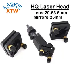 Высокое качество CO2 лазерная головка 20-63,5 мм объектив 25 мм-зеркала для Co2 лазерная машина для гравировки и резки