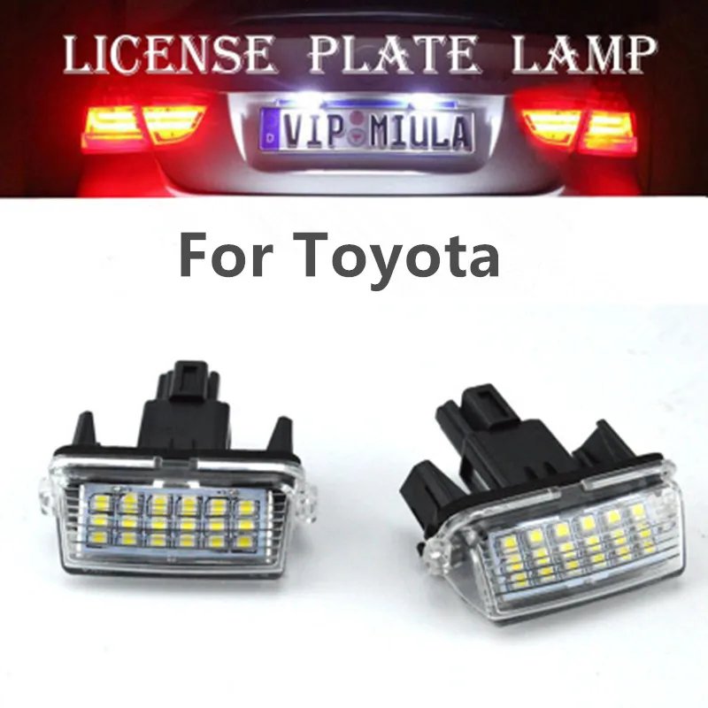 Dreauto 2 шт. 18SMD автомобильные запчасти аксессуары для номерного знака лампочки Toyota