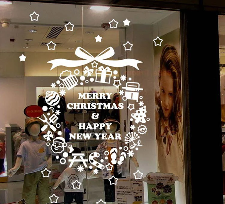 Christmas Bells Removable Supermarkets Store Shop Windows