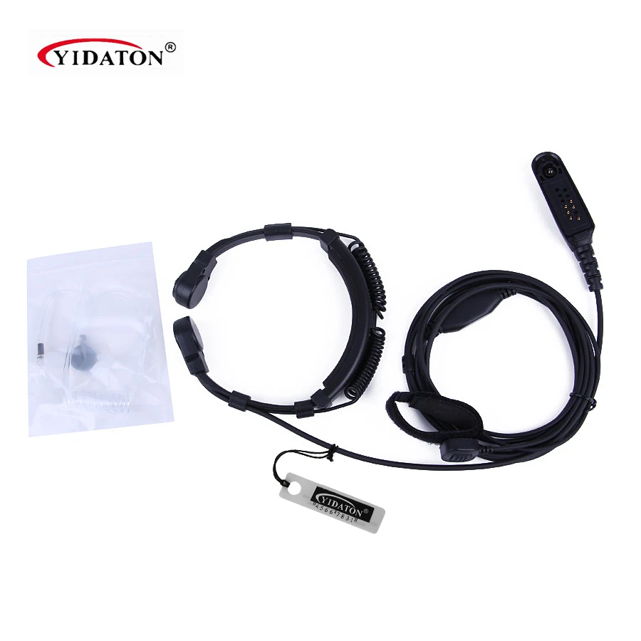 Throat Mic Earpiece for Motorola GP140 GP320 GP340 GP360 GP380 GP640 GP680 GP760 Ham Radio font
